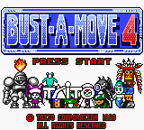 Bust-A-Move 4 (USA, Europe) Title Screen